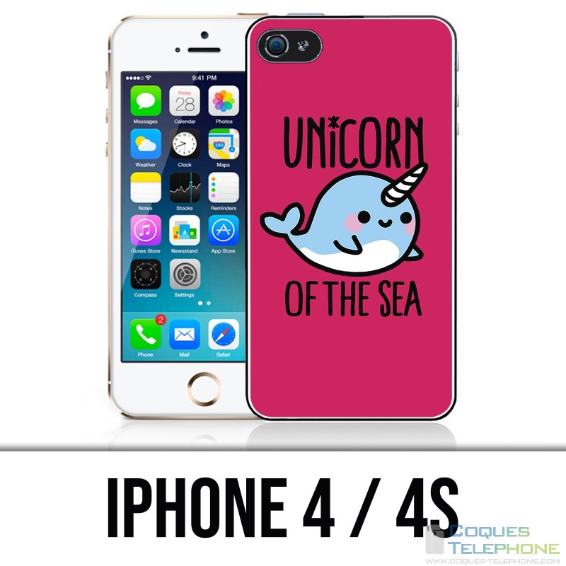 Custodia per iPhone 4 / 4S - Unicorn Of The Sea