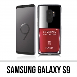 Custodia Samsung Galaxy S9 - Vernice rossa Parigi