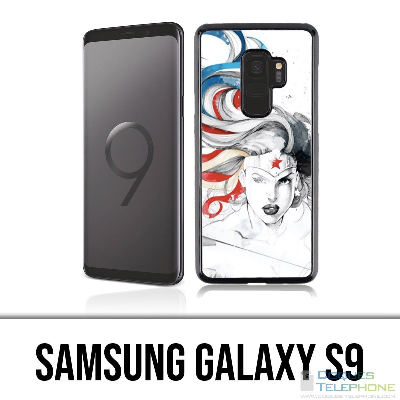 Carcasa Samsung Galaxy S9 - Diseño de Arte de la Mujer Maravilla