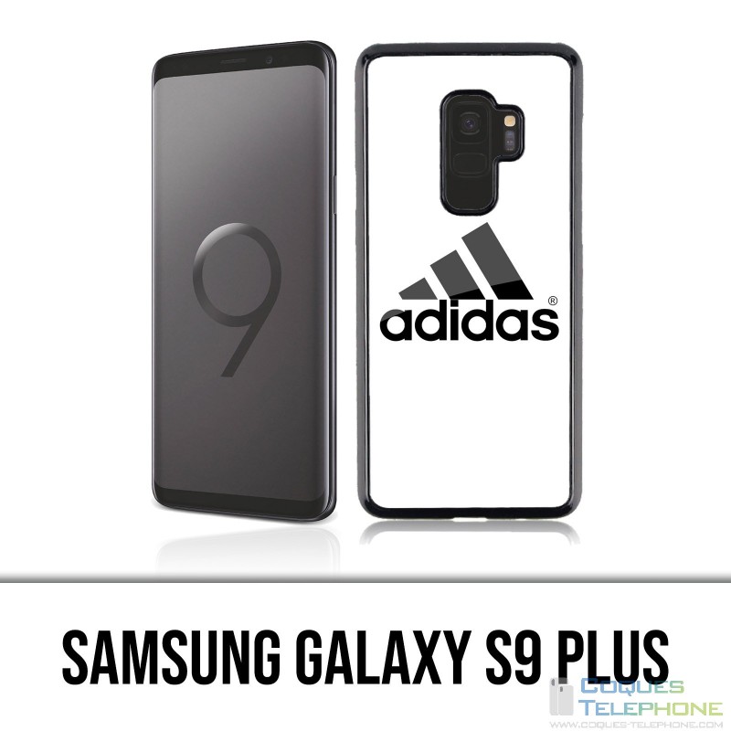 Custodia Samsung Galaxy S9 Plus - Logo Adidas bianco