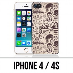 Coque iPhone 4 / 4S - Vilain Kill You