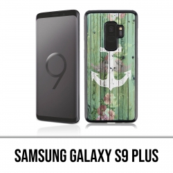 Samsung Galaxy S9 Plus Hülle - Hölzerner Marineanker