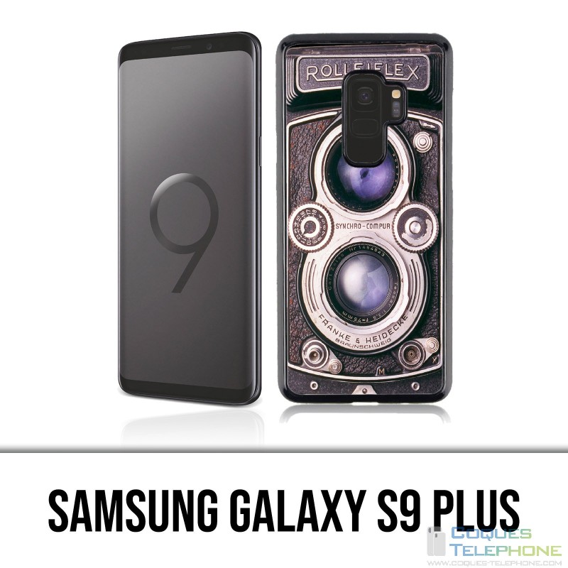 Custodia Samsung Galaxy S9 Plus - Fotocamera vintage nera