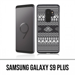 Samsung Galaxy S9 Plus Hülle - Grau Azteque
