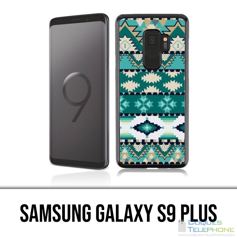 Samsung Galaxy S9 Plus Hülle - Green Azteque