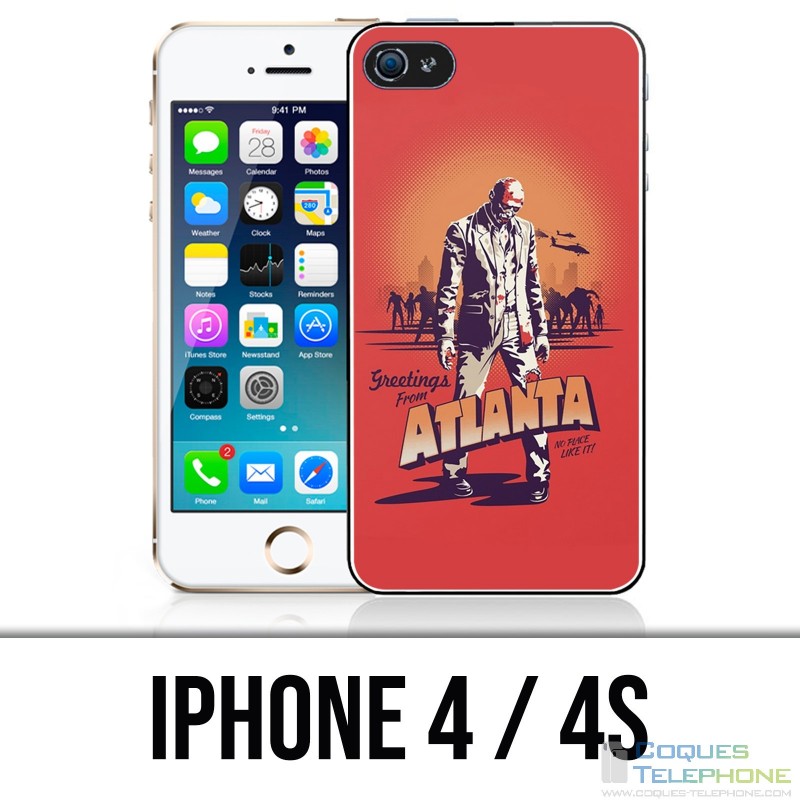 Coque iPhone 4 / 4S - Walking Dead Gun