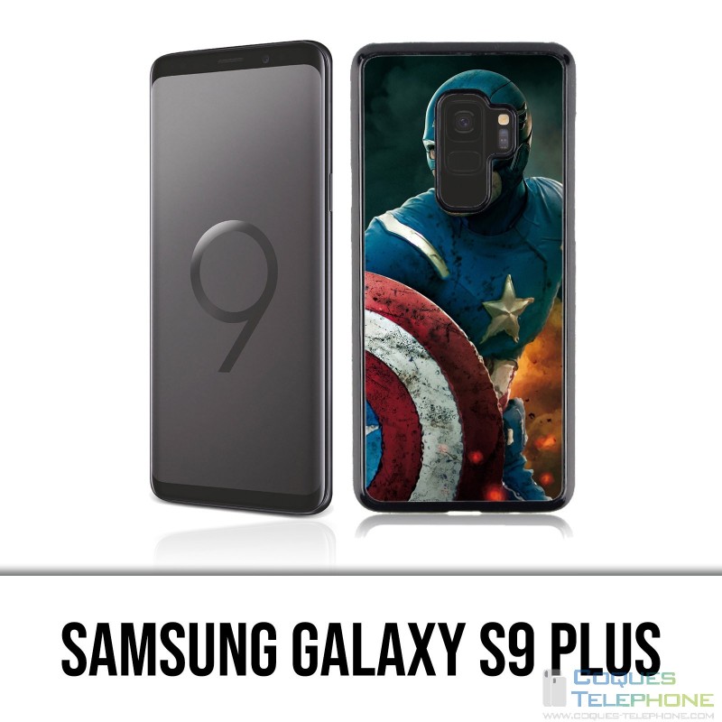 Carcasa Samsung Galaxy S9 Plus - Capitán América Comics Avengers