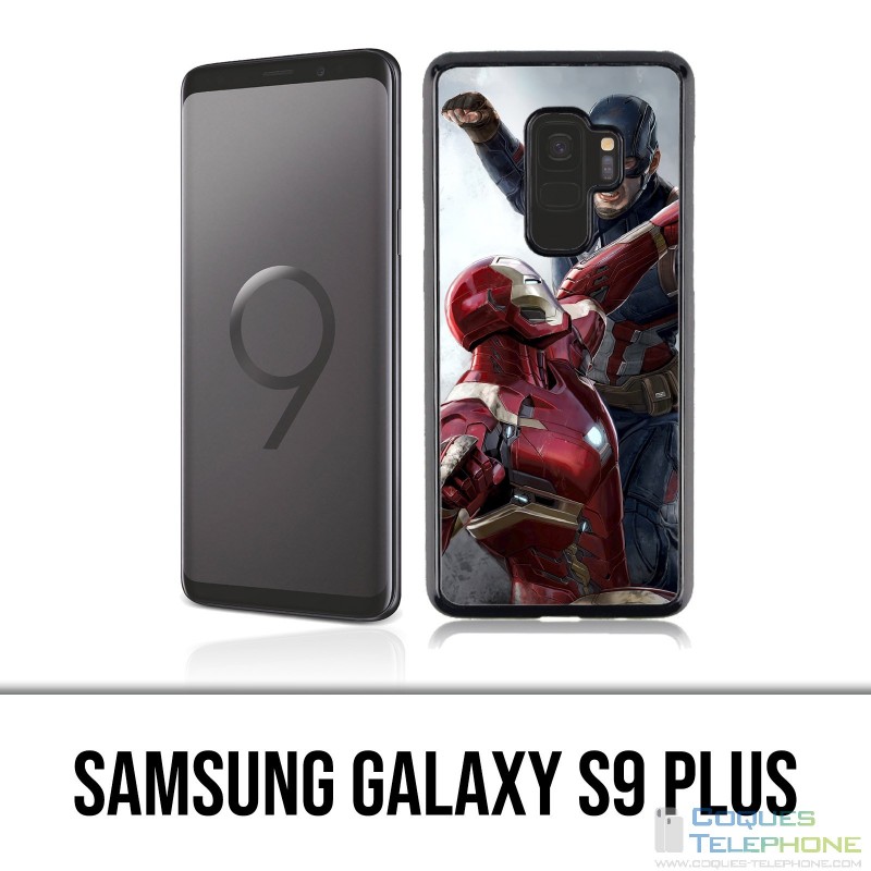 Carcasa Samsung Galaxy S9 Plus - Capitán América Iron Man Avengers Vs