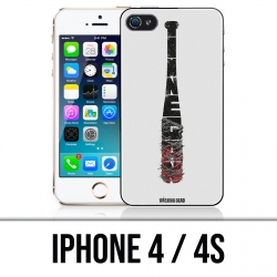 Coque iPhone 4 / 4S - Walking Dead Logo Negan Lucille