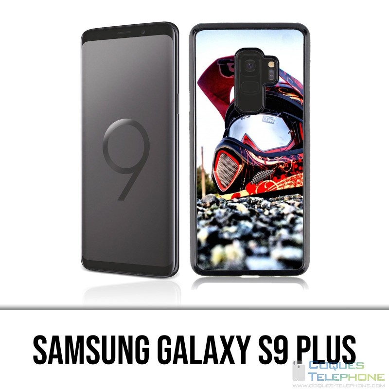 Samsung Galaxy S9 Plus Case - Moto Cross Helmet