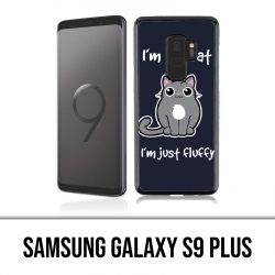Samsung Galaxy S9 Plus Hülle - Katze nicht fett, nur flauschig