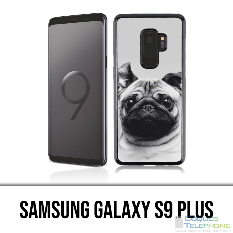 Samsung Galaxy S9 Plus Hülle - Hundemopsohren