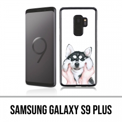 Coque Samsung Galaxy S9 PLUS - Chien Husky Joues