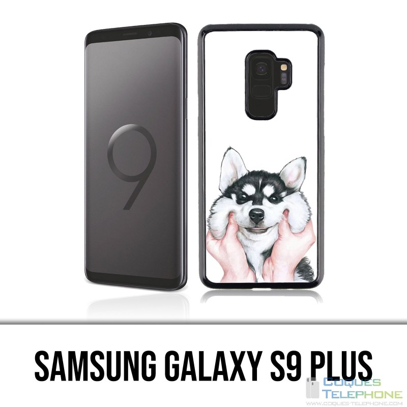Samsung Galaxy S9 Plus Hülle - Dog Husky Cheeks