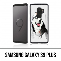 Coque Samsung Galaxy S9 PLUS - Chien Husky Splash