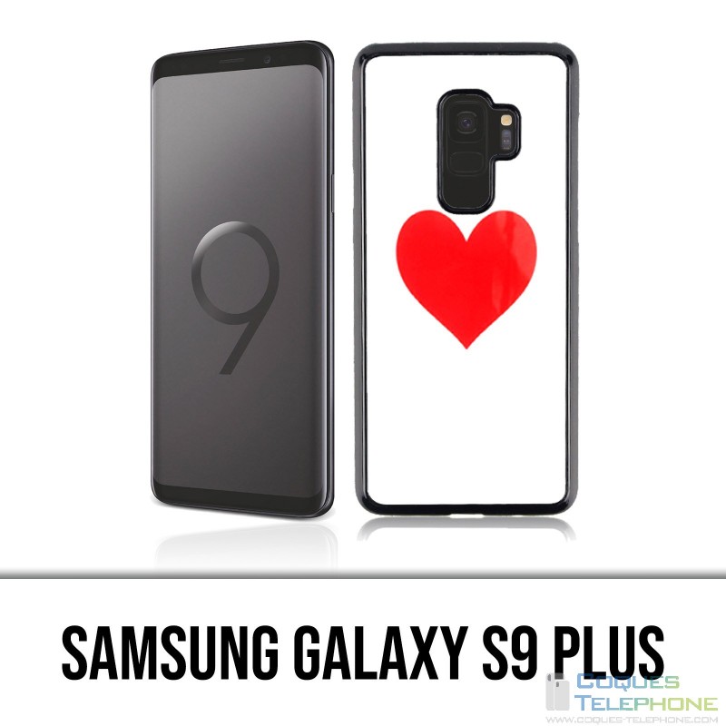 Custodia Samsung Galaxy S9 Plus - Cuore rosso