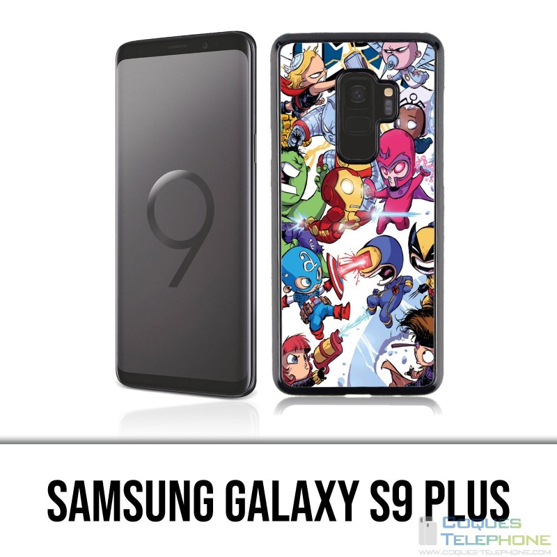 Carcasa Samsung Galaxy S9 Plus - Cute Marvel Heroes