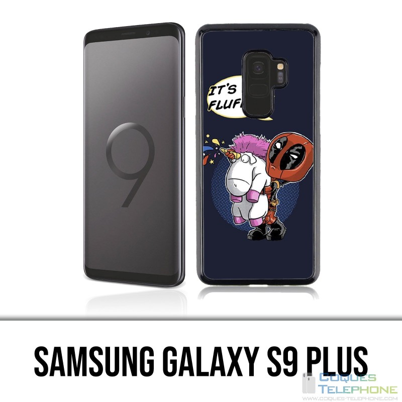 Samsung Galaxy S9 Plus Hülle - Deadpool Flauschiges Einhorn