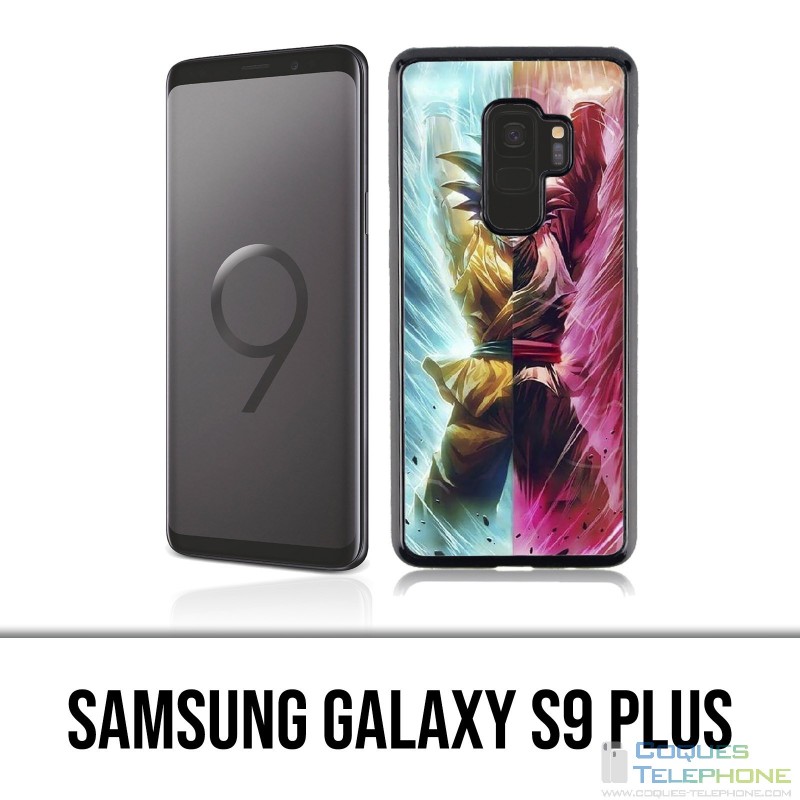Custodia Samsung Galaxy S9 Plus - Dragon Ball Black Cartoon Goku