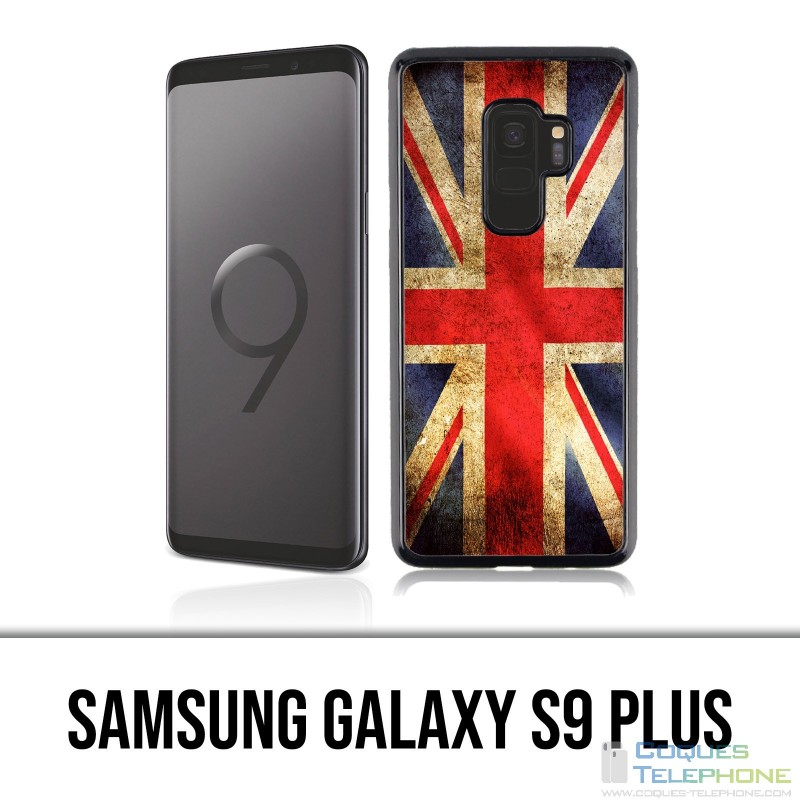 Coque Samsung Galaxy S9 Plus - Drapeau Uk Vintage