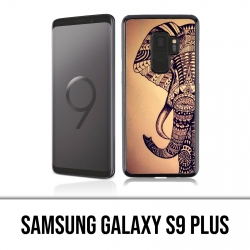 Coque Samsung Galaxy S9 PLUS - Eléphant Aztèque Vintage