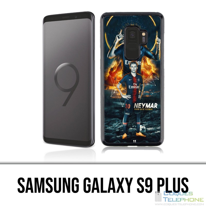 Coque Samsung Galaxy S9 PLUS - Football Psg Neymar Victoire