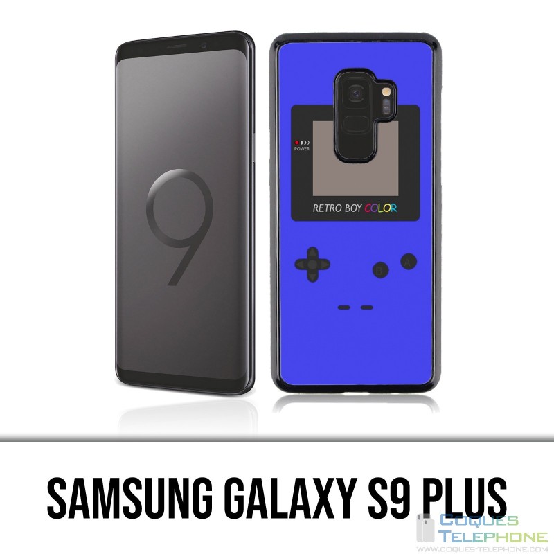Coque Samsung Galaxy S9 PLUS - Game Boy Color Bleu