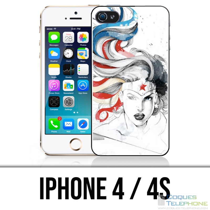 Custodia per iPhone 4 / 4S - Wonder Woman Art Design
