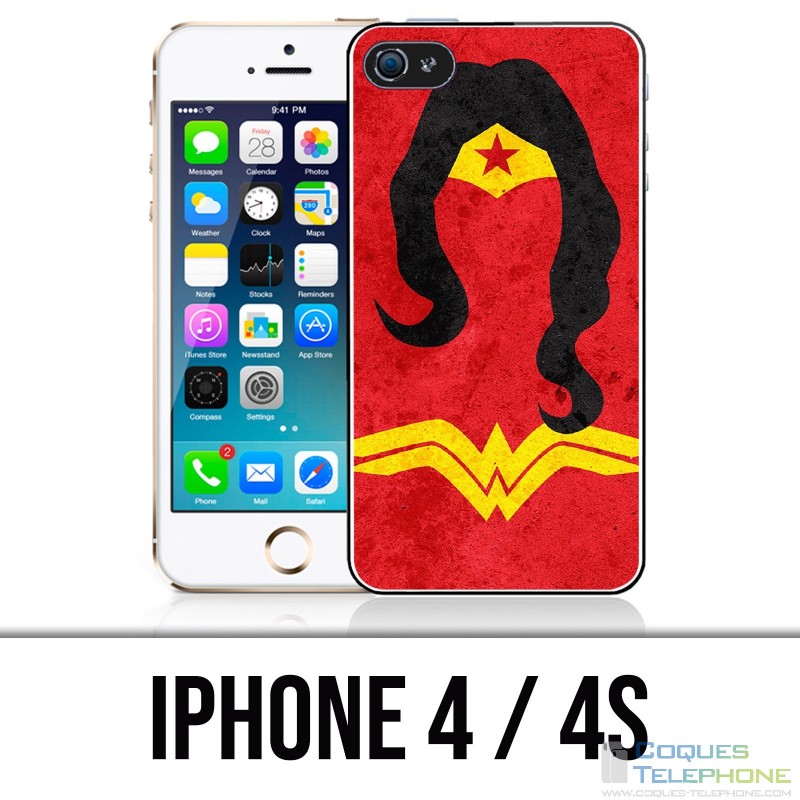 Coque iPhone 4 / 4S - Wonder Woman Art