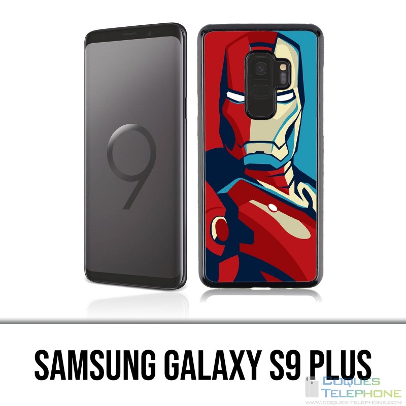 Carcasa Samsung Galaxy S9 Plus - Póster de diseño Iron Man