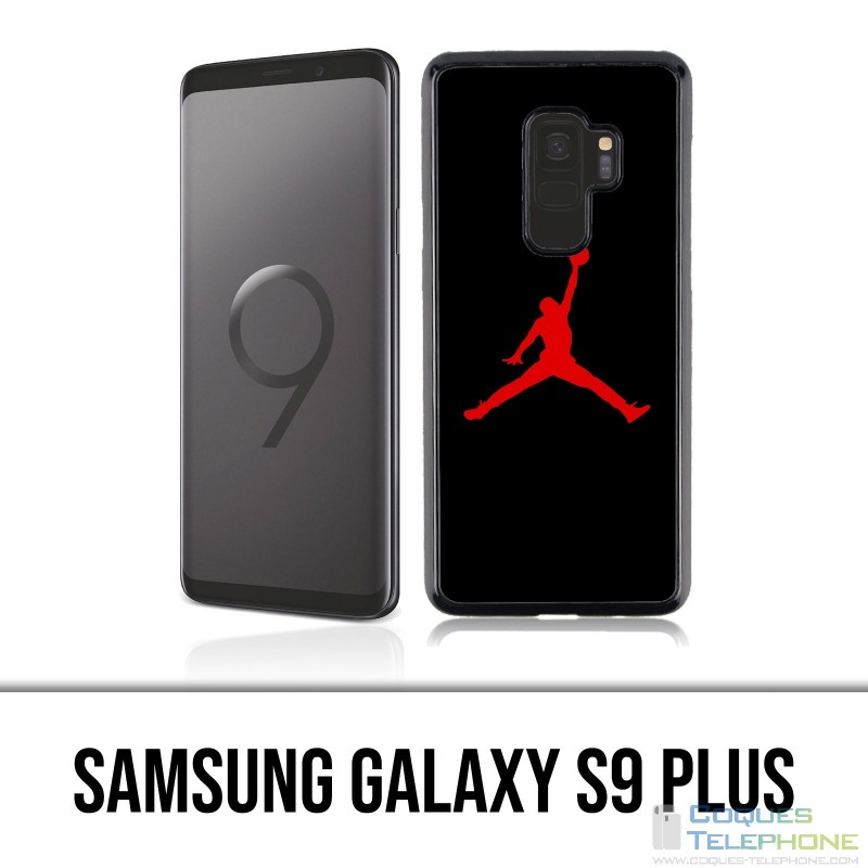 dividir Girar varilla Funda Samsung Galaxy S9 Plus - Jordan Basketball Logo Black
