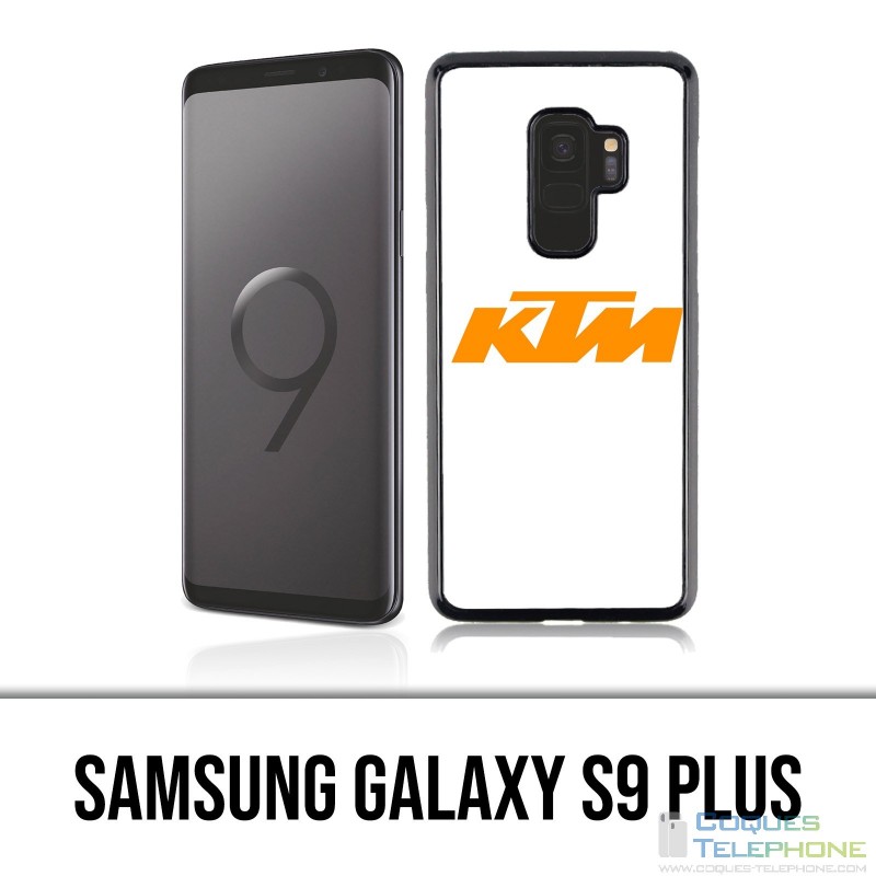 Custodia Samsung Galaxy S9 Plus - Logo Ktm sfondo bianco