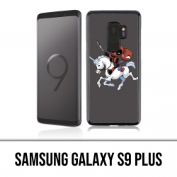 Coque Samsung Galaxy S9 PLUS - Licorne Deadpool Spiderman