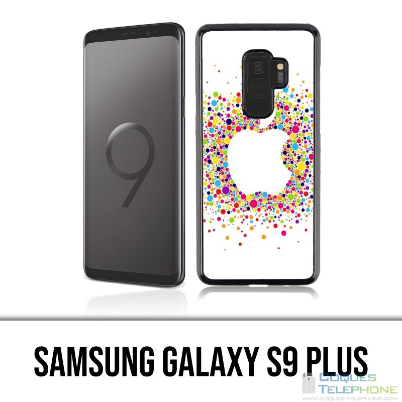 Samsung Galaxy S9 Plus Hülle - Mehrfarbiges Apple Logo