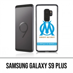 Coque Samsung Galaxy S9 PLUS - Logo Om Marseille Blanc