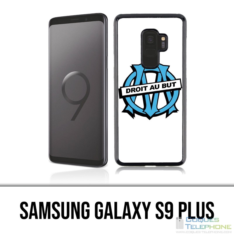 Coque Samsung Galaxy S9 PLUS - Logo Om Marseille Droit Au But