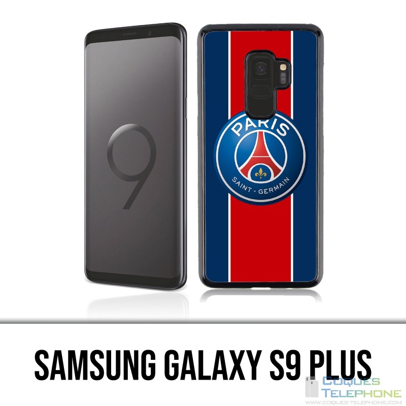 Carcasa Samsung Galaxy S9 Plus - Logo Psg Nueva Banda Roja