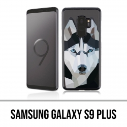 Samsung Galaxy S9 Plus Hülle - Husky Origami Wolf