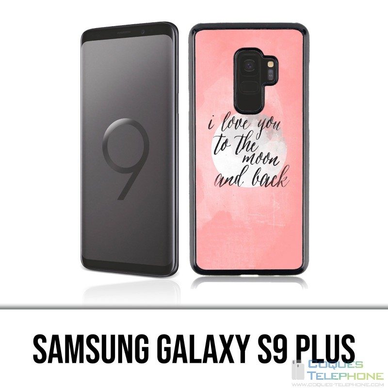 Samsung Galaxy S9 Plus Hülle - Love Message Moon Zurück