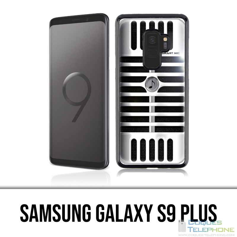 Carcasa Samsung Galaxy S9 Plus - Micrófono vintage