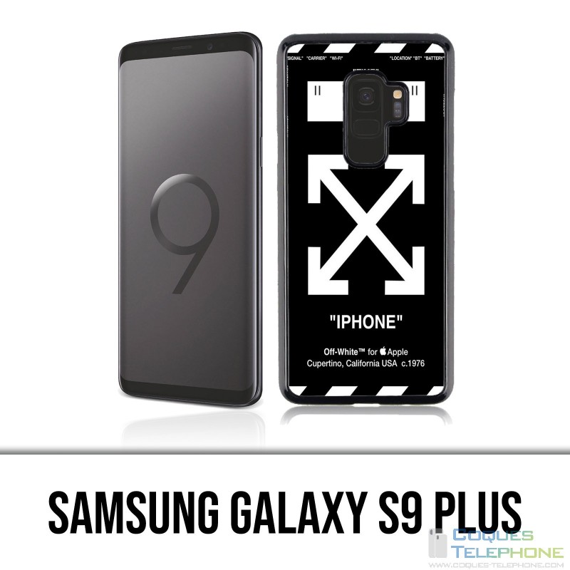 Custodia per Samsung Galaxy S9 Plus - Nero bianco sporco