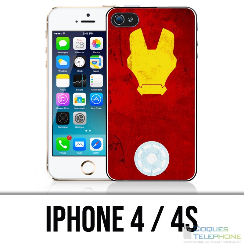 Coque iPhone 4 / 4S - Iron Man Art Design