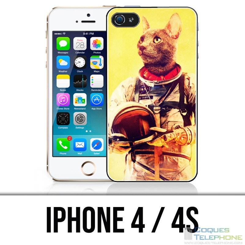 Funda iPhone 4 / 4S - Animal Astronaut Cat