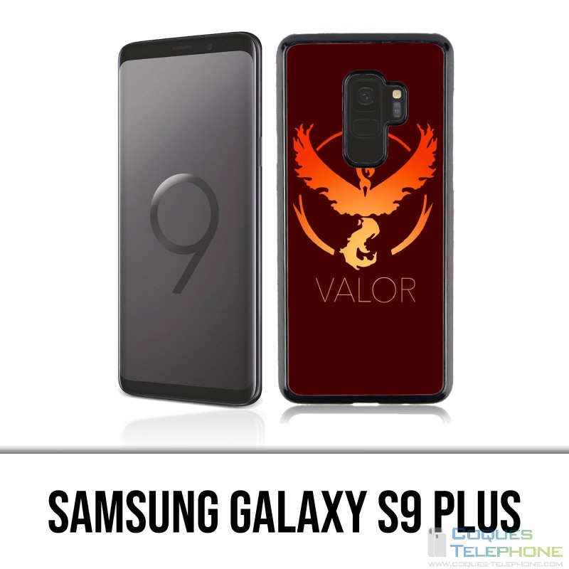 Samsung Galaxy S9 Plus Hülle - Pokemon Go Team Red Grunge