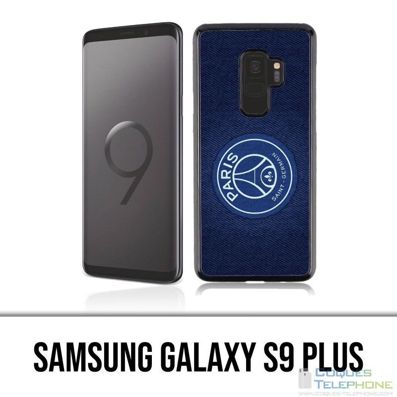 Coque Samsung Galaxy S9 PLUS - PSG Minimalist Fond Bleu