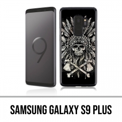 Carcasa Samsung Galaxy S9 Plus - Plumas de cabeza de calavera