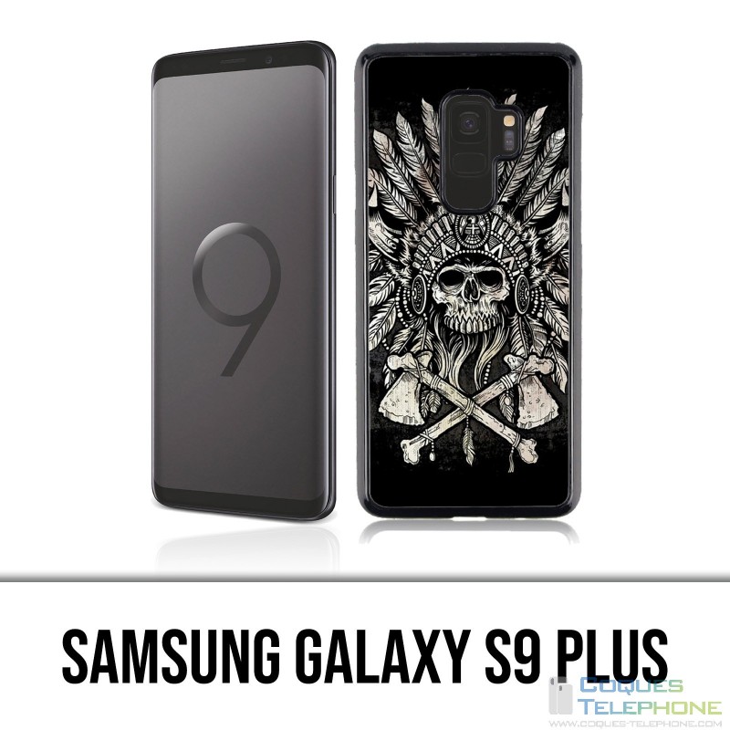 Carcasa Samsung Galaxy S9 Plus - Plumas de cabeza de calavera