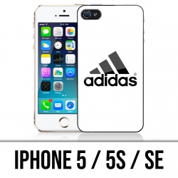 Custodia per iPhone 5 / 5S / SE - Logo Adidas bianco