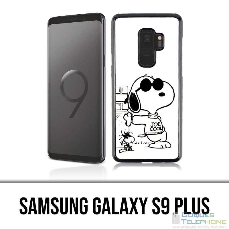 Carcasa Samsung Galaxy S9 Plus - Snoopy Negro Blanco