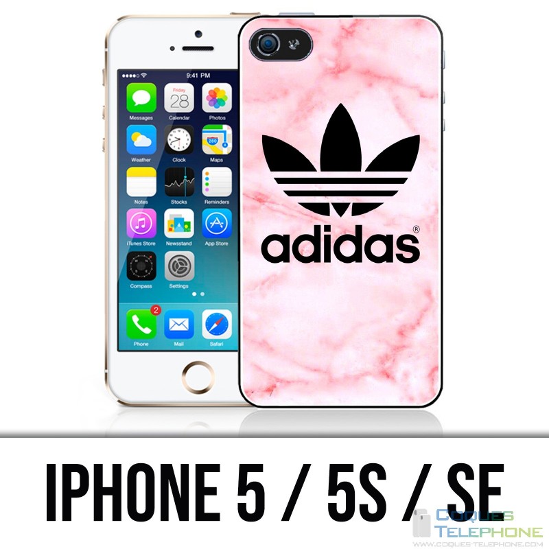 Coque iPhone 5 / 5S / SE - Adidas Marble Pink